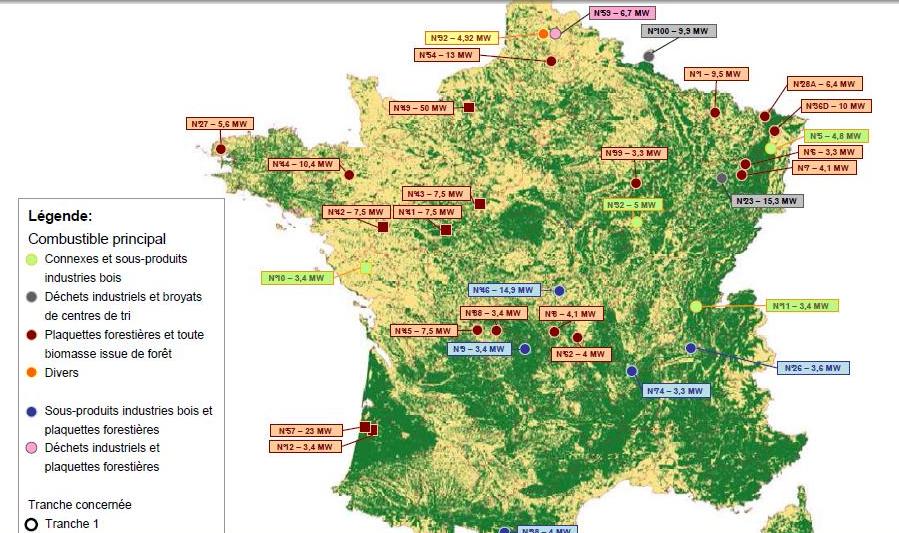 Fonds chaleur biomasse: troisième appel à projets de l’Ademe