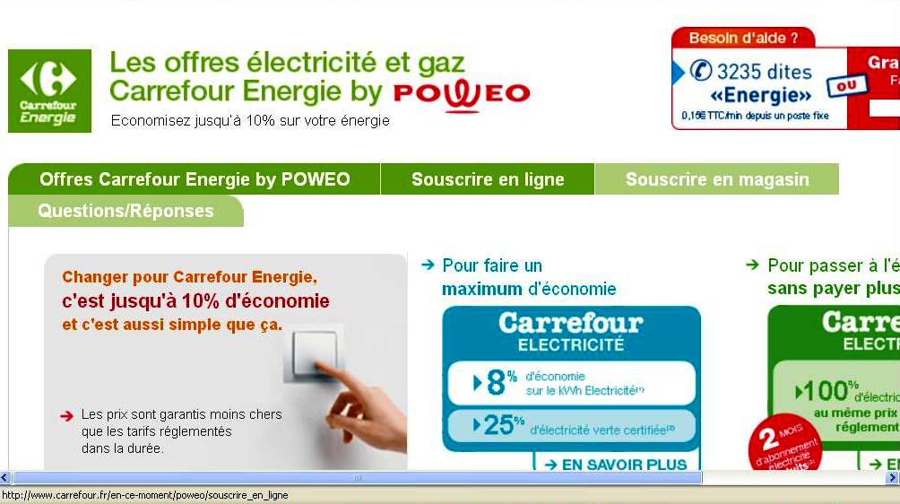 Poweo mise sur la grande distribution