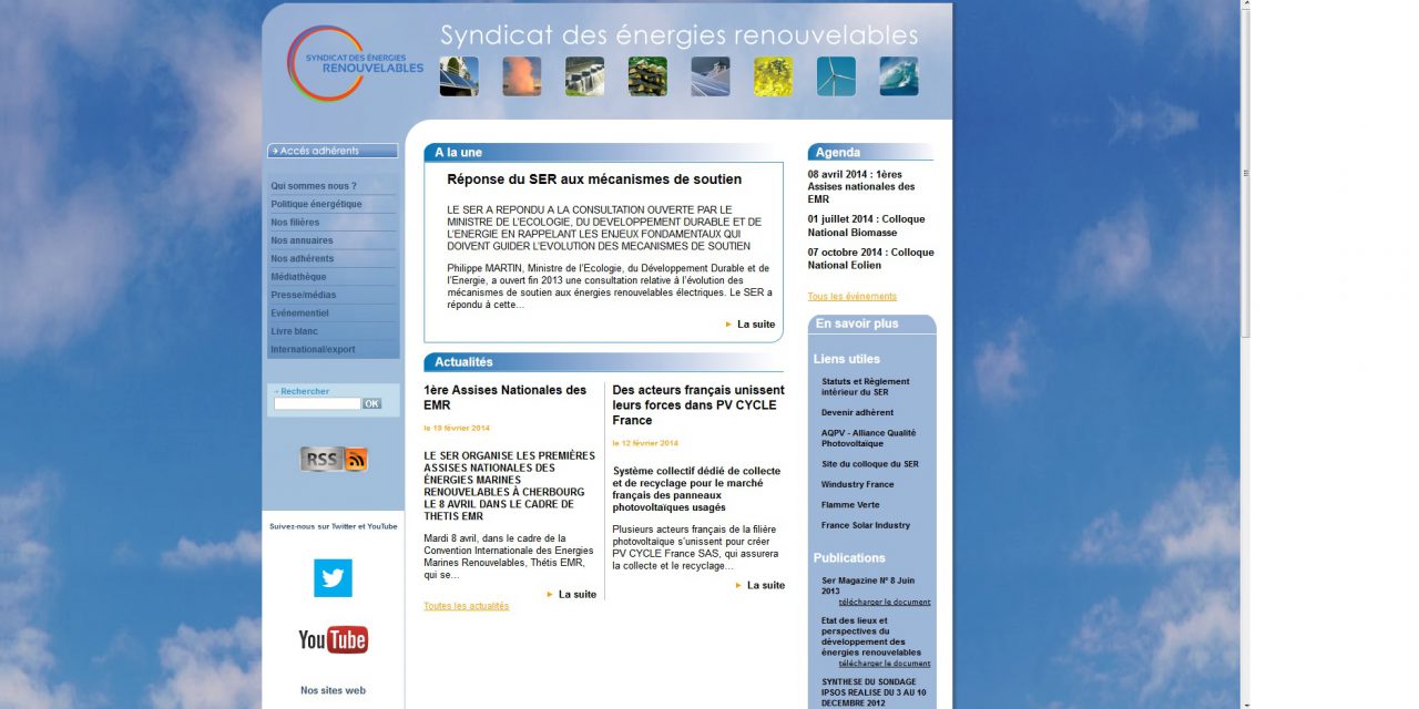 Soutien aux ENr : la réponse du SER