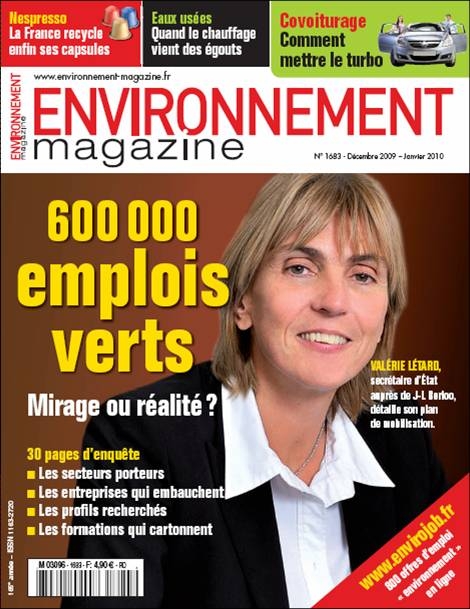 Environnement magazine dans les kiosques
