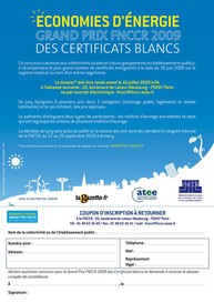Grand prix FNCCR des certificats blancs