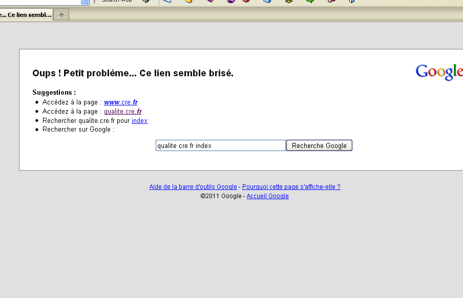 A la CRE, le GT qualité «not found»