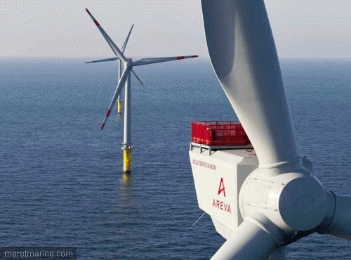 Eolien offshore: alliance Areva-Schneider Electric