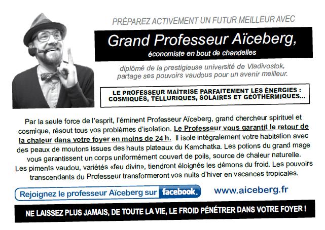 Le Professeur Aïceberg sauve le climat