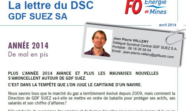 GDF Suez: FO pessimiste