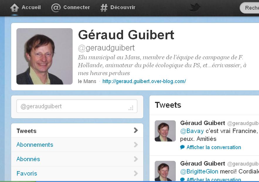 Géraud Guibert directeur de cabinet de Nicole Bricq