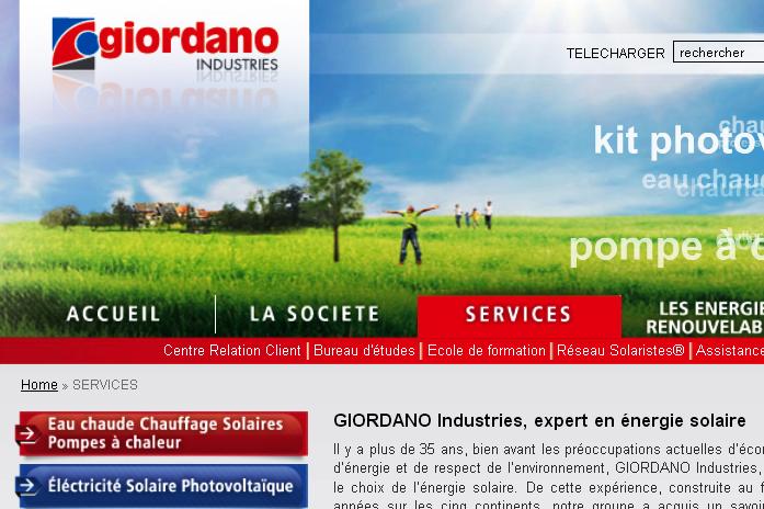 Giordano service reprend Evasol