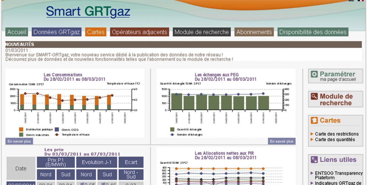 GRT gaz lance un nouvel outil d’information