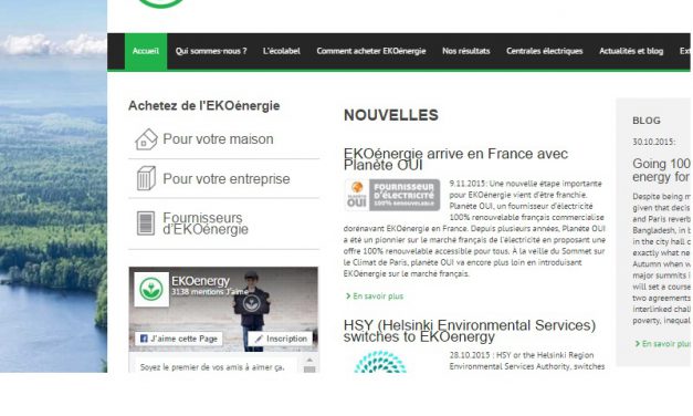 EKOénergie : label européen pour l&rsquo;électricité verte