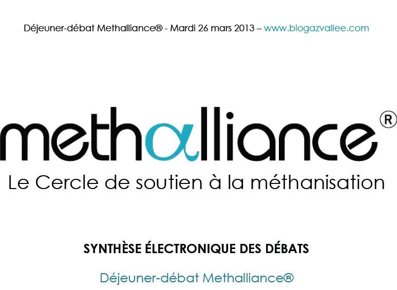 Débat Methalliance: le biogaz dans le futur mix énergétique