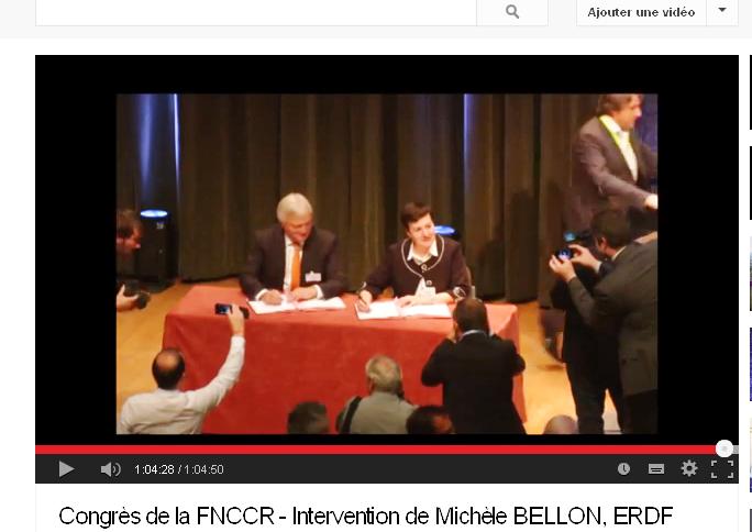 Congrès FNCCR: intervention de Michèle Bellon