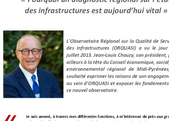 Orquasi: diagnostic régional sur l’état des infrastructures
