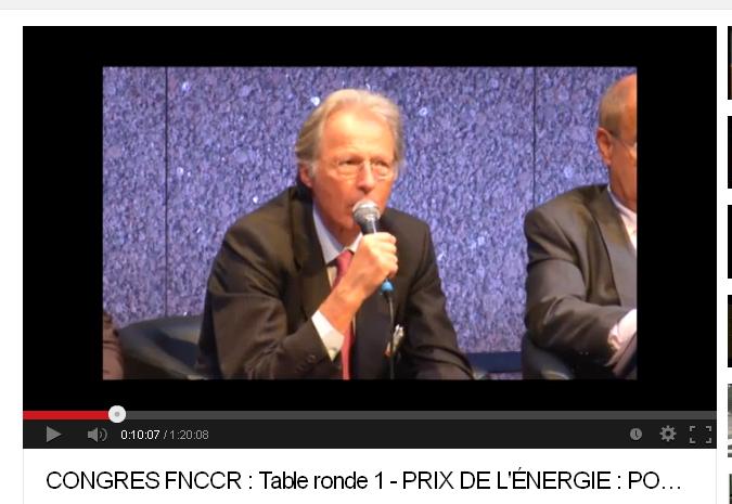 Congrès FNCCR: prix de l’énergie, politique ou technique?