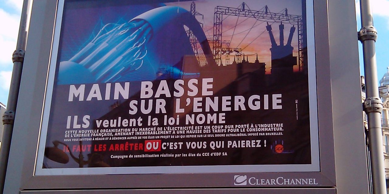 Affichage contre NOME: entretien avec MC Nadeau du CCE d’EDF