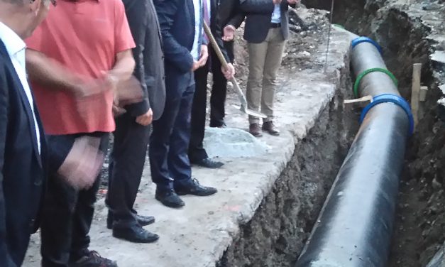 Haute-Savoie : première pierre de la centrale du Bronze