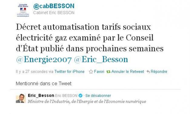 Automatisation tarifs sociaux: le décret bientôt publié