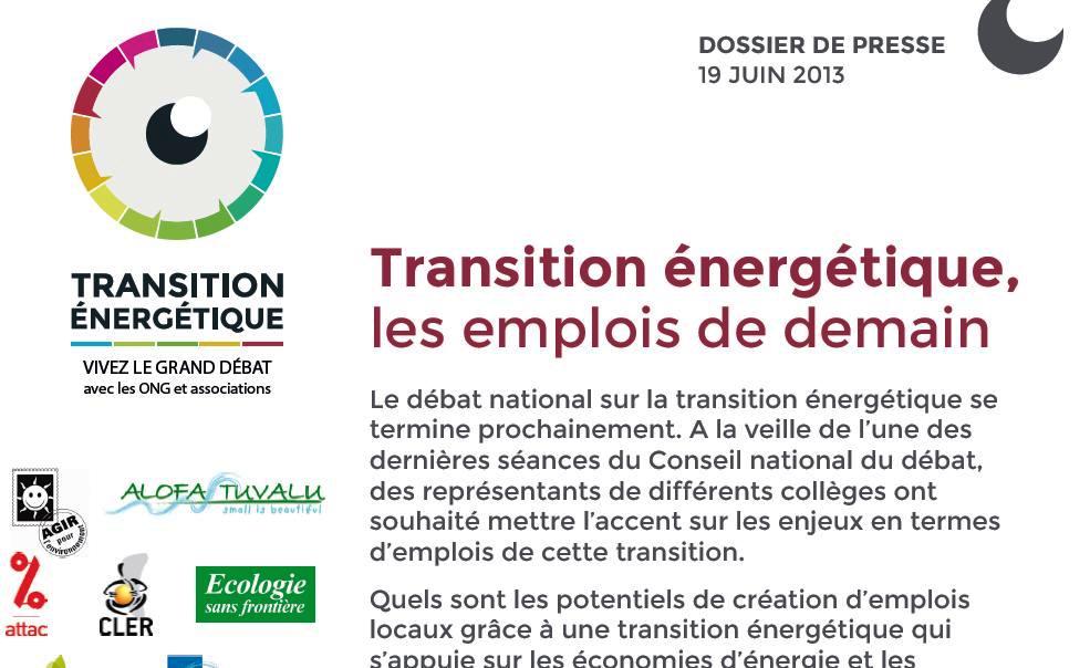 Transition énergétique, emplois de demain: synthèse des débats