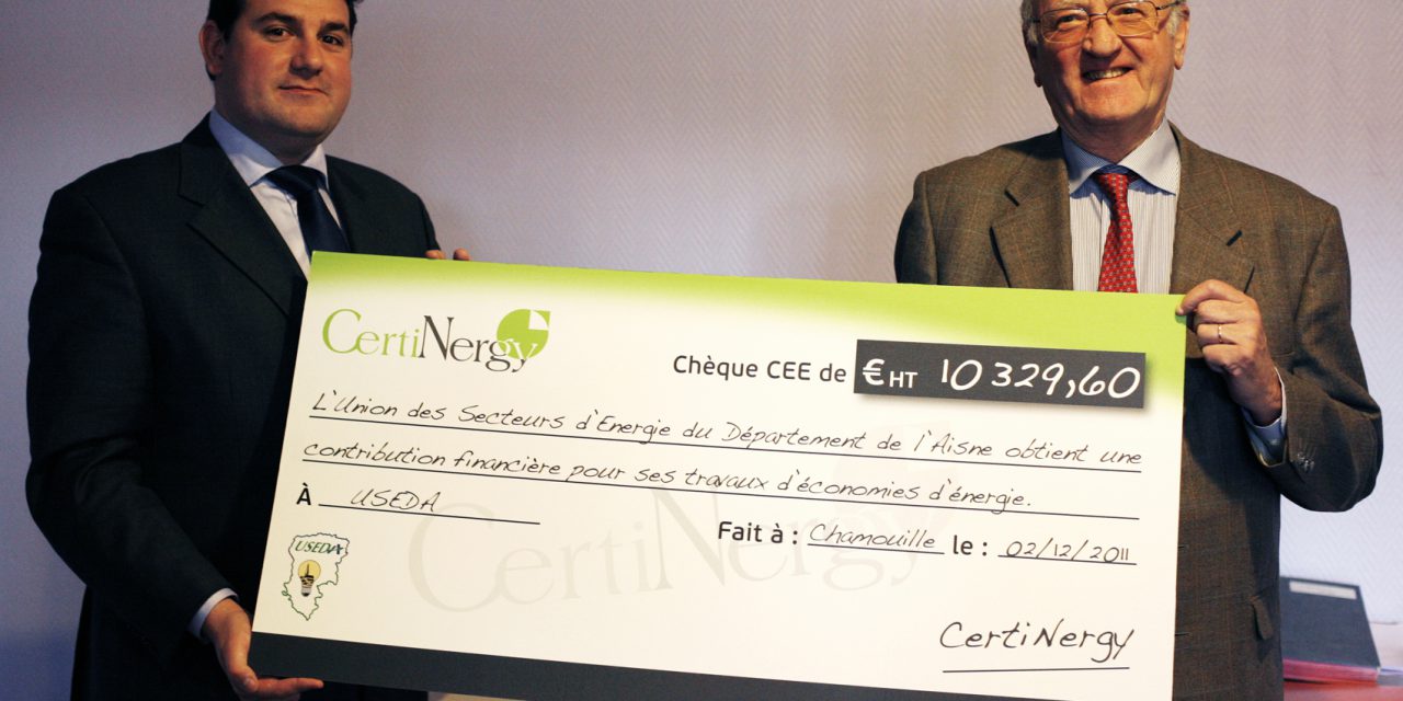 Certificats blancs: Certinergy reverse 10.000  à l&rsquo;Useda