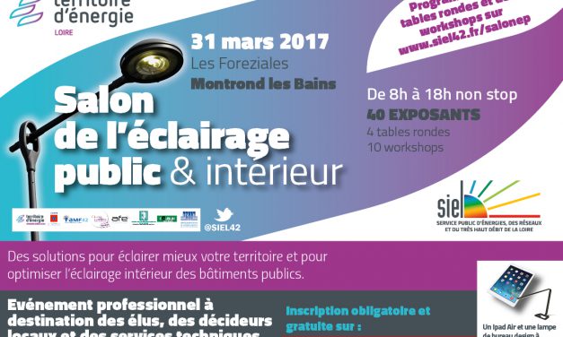 Loire: salon de l’éclairage public et intérieur
