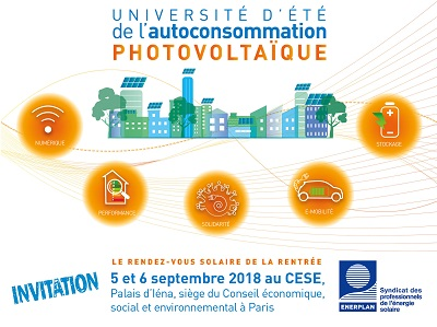 Autoconsommation photovoltaïque : la FNCCR s’associe à la première université d’été d’Enerplan