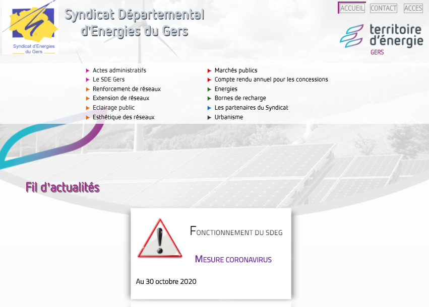 Territoire d’énergie Gers lance son nouveau site Internet