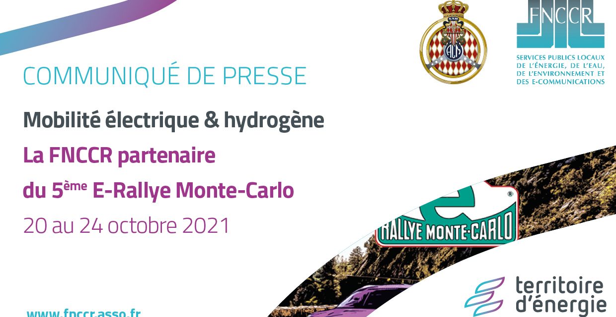 Mobilité propre : la FNCCR partenaire du E-Rallye Monte-Carlo 2021