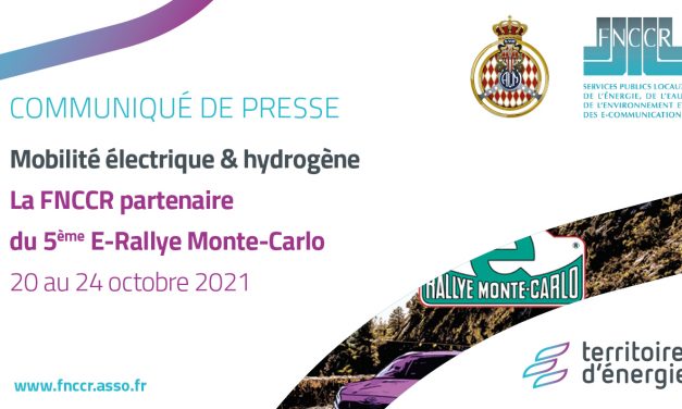 Mobilité propre : la FNCCR partenaire du E-Rallye Monte-Carlo 2021