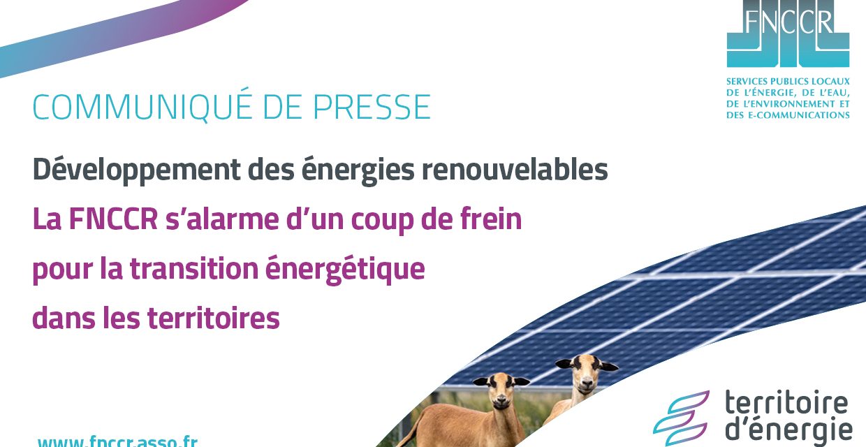 Transition énergétique : la FNCCR s’alarme d’un coup de frein dans les territoires