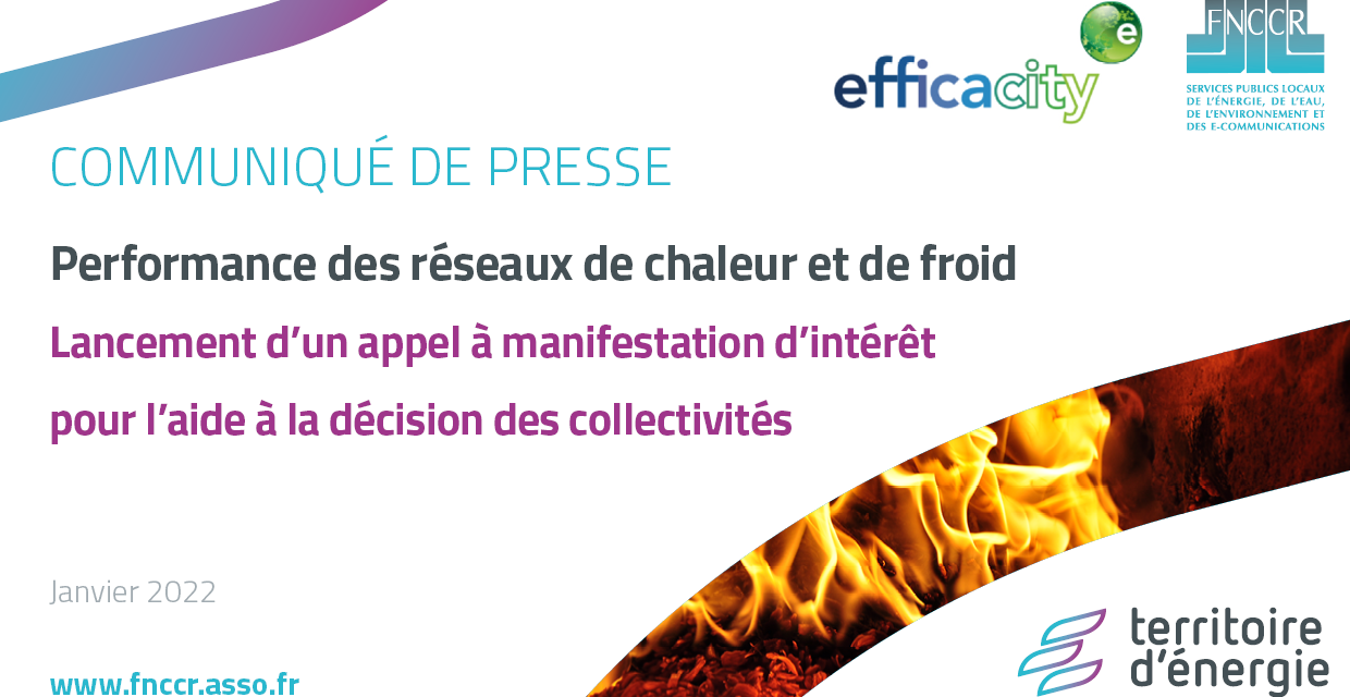 Réseaux de chaleur et de froid : lancement d’un AMI pour les collectivités