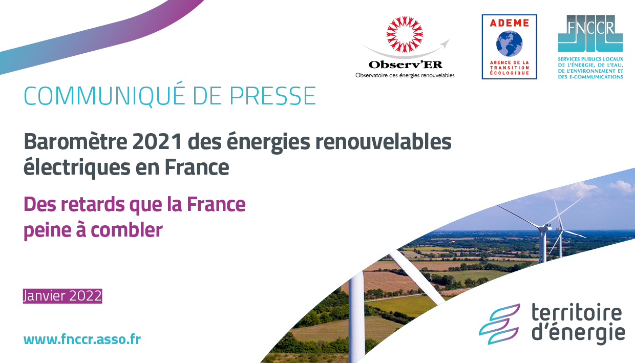 Publication du baromètre 2021 des EnR électriques en France