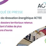 Programme ACTEE : 49 nouveaux dossiers territoriaux récompensés