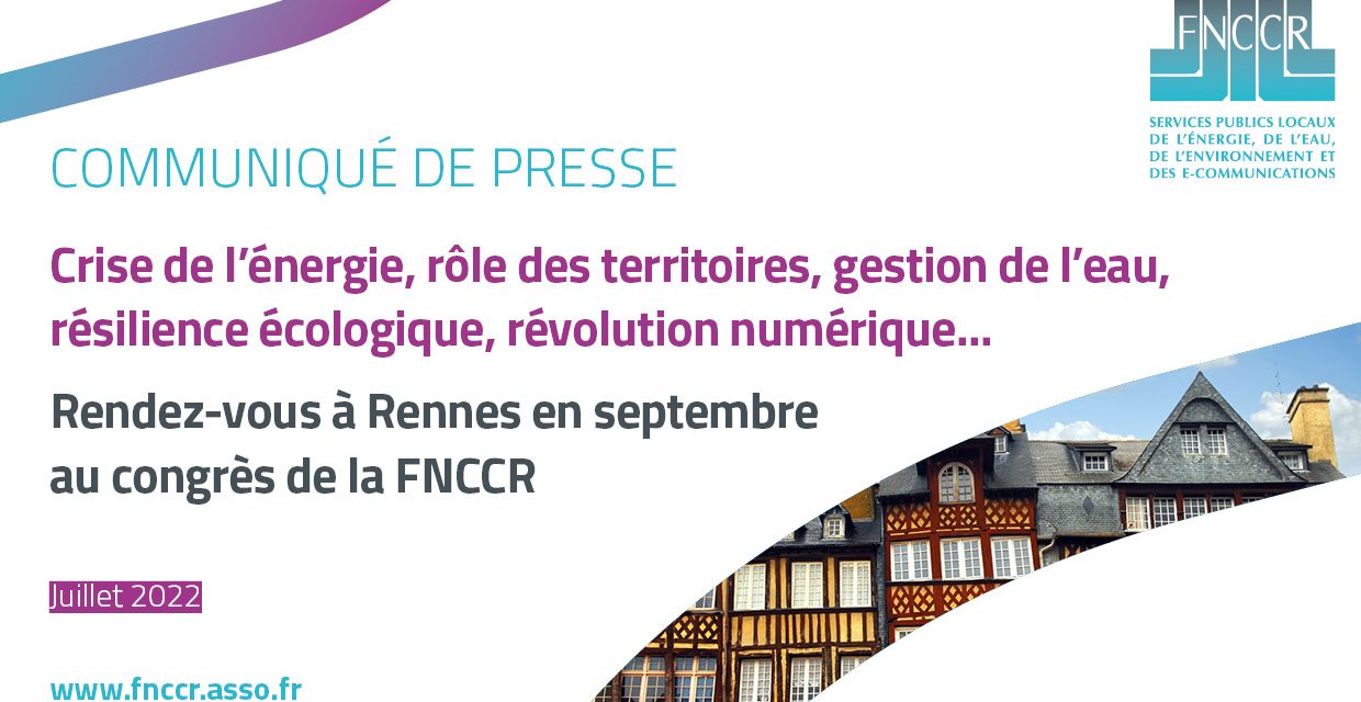 38è congrès de la FNCCR : les collectivités se donnent rendez-vous à Rennes en septembre