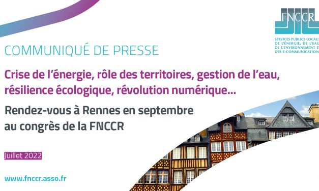 38è congrès de la FNCCR : les collectivités se donnent rendez-vous à Rennes en septembre