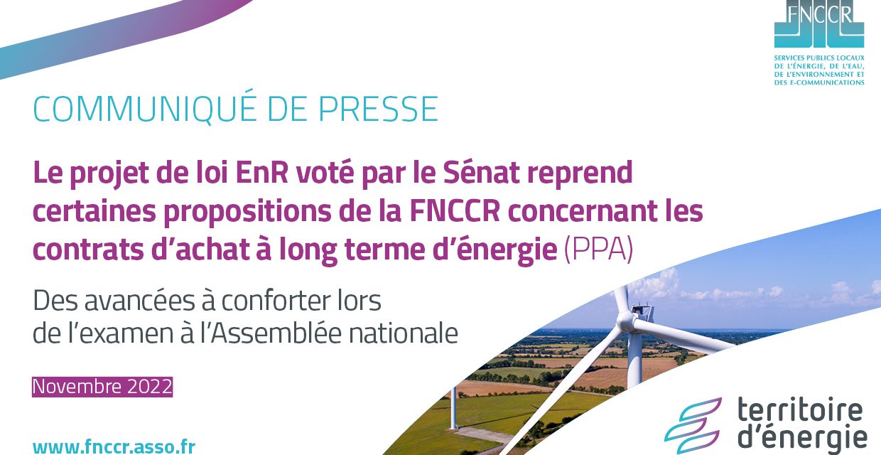 Adoption par le Sénat du projet de loi EnR et PPA