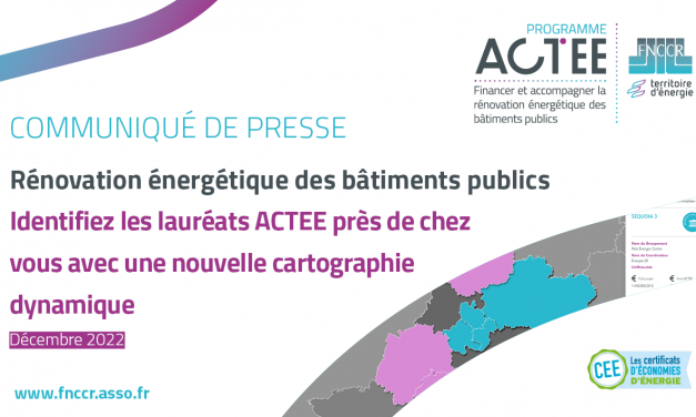 Programme ACTEE : identifiez les lauréats près de chez vous avec une nouvelle cartographie dynamique