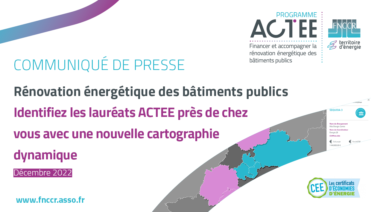 Programme ACTEE : Identifiez les lauréats près de chez vous avec une nouvelle cartographie dynamique