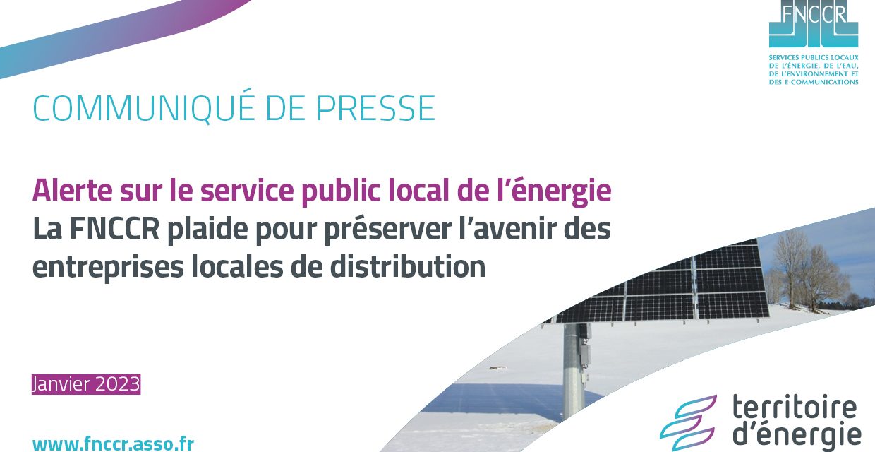 Service public de l’énergie : la FNCCR plaide pour préserver l’avenir des ELD