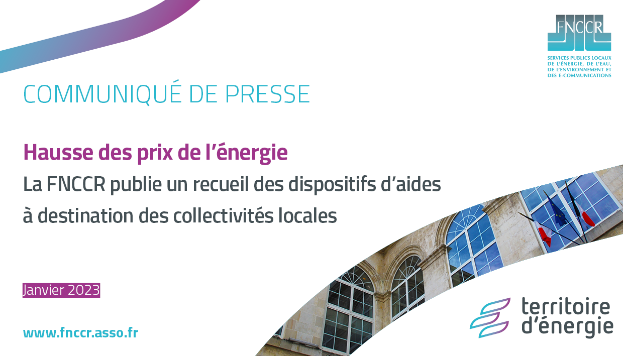 Hausse des prix de l’énergie : la FNCCR publie un recueil d’aides pour les collectivités locales