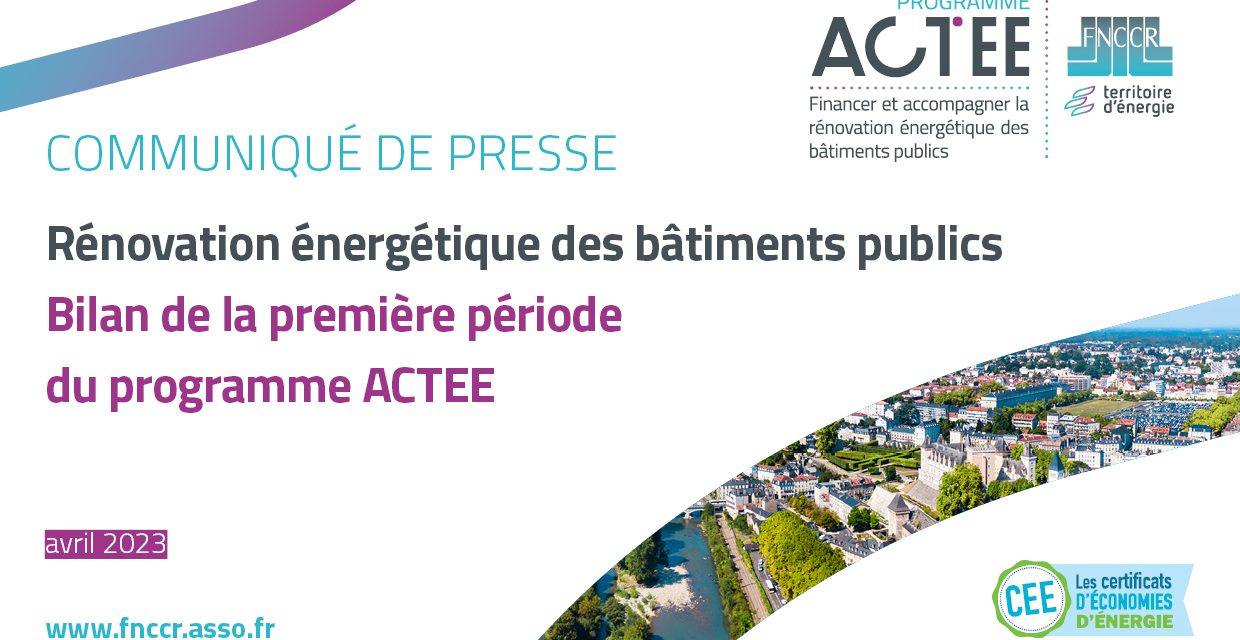 Rénovation énergétique des bâtiments publics : bilan de la 1e période du programme ACTEE