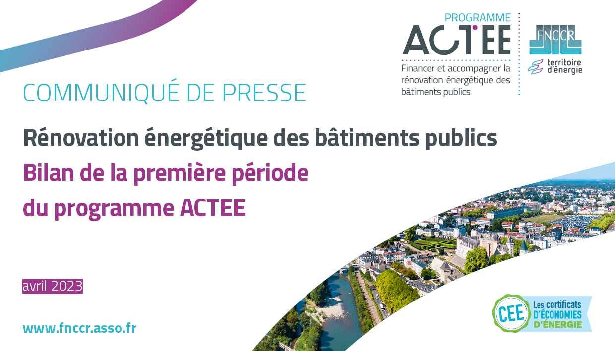 Rénovation énergétique des bâtiments publics : bilan de la 1e période du programme ACTEE