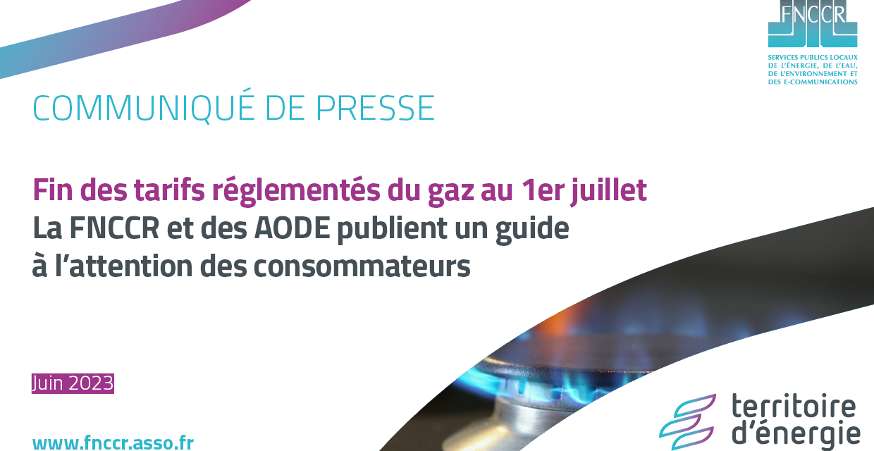 Fin des TRV de gaz : la FNCCR et des AODE publient un guide à l’attention des consommateurs