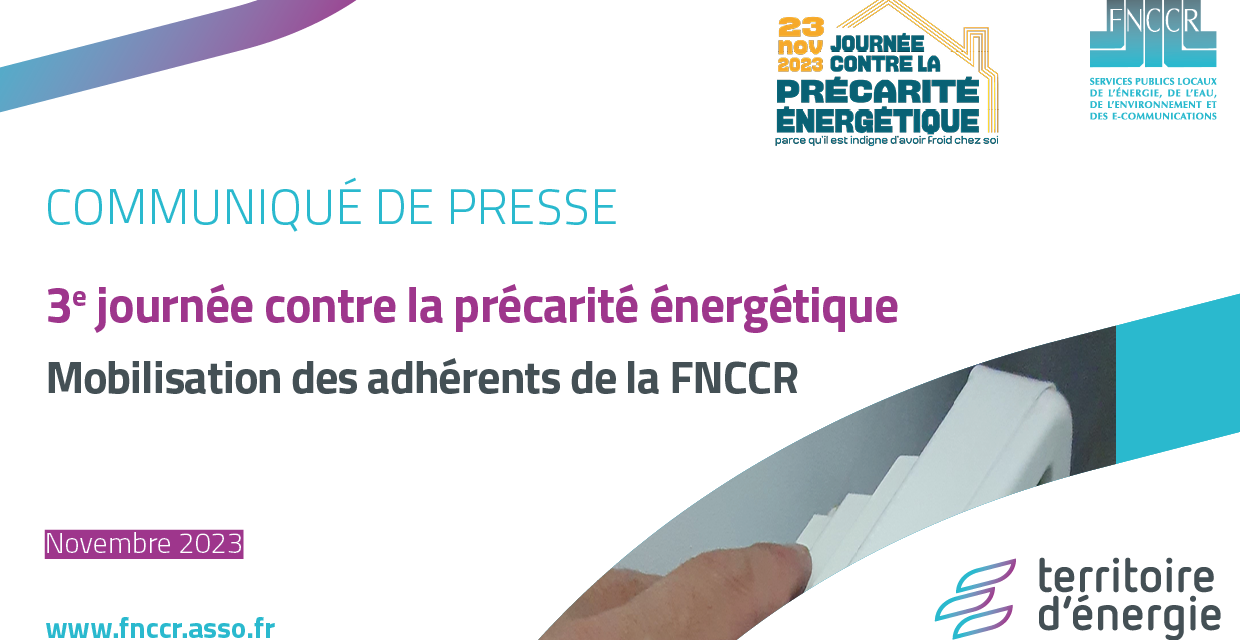 3e journée contre la précarité énergétique : les adhérents de la FNCCR se mobilisent